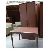 1 WARDROBE & 1 TABLE DESK