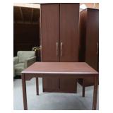 1 WARDROBE & 1 TABLE DESK