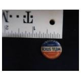 VINTAGE BUTTON AND WHEAT PENNIES