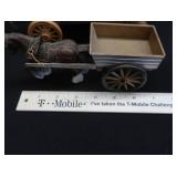 VINTAGE CLYDESDALES AND WOODEN WAGONS
