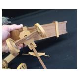 VINTAGE CLYDESDALES AND WOODEN WAGONS