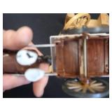 VINTAGE CLYDESDALES AND WOODEN WAGONS