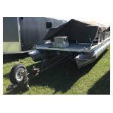 1988 Sun Patio 21' Pontoon W/Trailer