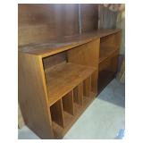 Mid-Century Style Wood Bookcase 59 X 18 X 32 in