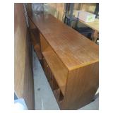 Mid-Century Style Wood Bookcase 59 X 18 X 32 in