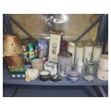 Mixed Lot of Candles, Tins & Candle Holders