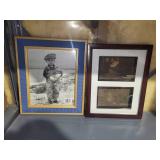 Mixed Home Decor Lot With Wicker Baskets, Frames, Crates & Home Sign