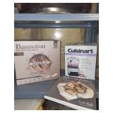 Cuisinart Mini-Prep Processor, Abioto Banneton Basket & Sourdough Book (Lot of 3)