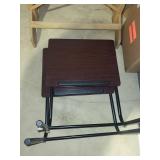 Folding Tables With Woodgrain Tops (Lot of 2)