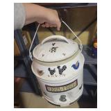 Farm Fresh Decorative Milk Can Canister With Lid & Spigot