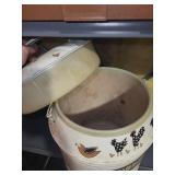 Farm Fresh Decorative Milk Can Canister With Lid & Spigot