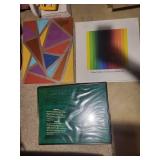 Ellsworth Kelly Print, AgriBank Fcb Poster & Abstract Framed Art (Lot of 3)