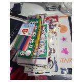 Mixed Lot of Glass Decor, Craft Supplies, Jewelry & Tote Bags