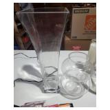 Mixed Lot of Glass Decor, Craft Supplies, Jewelry & Tote Bags