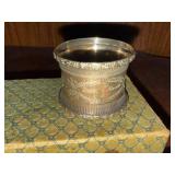 Antique Sterling Silver Shaker Set w Napkin Ring Boxed 1910 Engraved