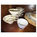 Vintage Lenox China Lot Monticello Mystic Platters Plates Cups