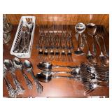 Oneida Michelangelo Stainless Flatware Lot Mixed Pieces Serving Utensils