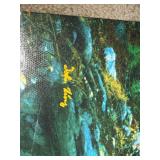 John Wong Mountain River Landscape Canvas Wall Art 23x23 Good