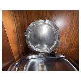 Swedish Stainless Steel Serving Tray & Plate Set 18/8 Marked Good