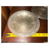Pair Vintage Sterling Silver Sevilla 9in Plates Bowls Pat 1927