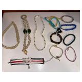 Mixed Handmade Beaded Bracelet Necklace Lot Boho Cord Minnesota
