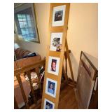 Leaning Ladder Style 5 Opening Wood Photo Frame Display Floor Stand