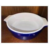 Emile Henry Covered Casserole 2.5 Qt Cobalt Blue Ceramic Dish