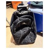 Camping Gear Lot Coleman Sleeping Bag Cooler High Sierra Rolling Pack