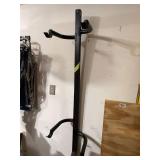 Freestanding 2-Bike Floor Storage Stand Black Metal Garage Rack