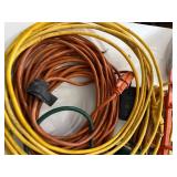 Mixed Extension Cord Lot w Cordpro Reel Outdoor Power Accessories