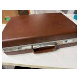 Vintage Samsonite Attache Briefcase Brown Hard Case w/ Organizer