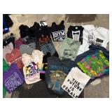 Mixed Graphic T-Shirt Lot of 18 Local Event Music Novelty Tees