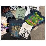 Mixed Graphic T-Shirt Lot of 18 Local Event Music Novelty Tees