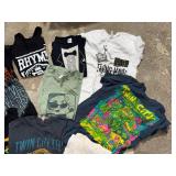 Mixed Graphic T-Shirt Lot of 18 Local Event Music Novelty Tees