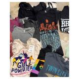 Mixed Graphic T-Shirt Lot of 18 Local Event Music Novelty Tees