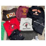 7 Pc Sweatshirt Lot UW River Falls Soccer Nike White Bear Minnesota