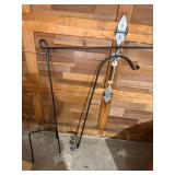 Metal Planter Bird Feeder Railing Clamp & Yard Flag Hanger Lot