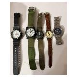 Casio Timex Bertucci Disney Wristwatch Lot of 5 As-Is Untested