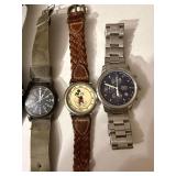 Casio Timex Bertucci Disney Wristwatch Lot of 5 As-Is Untested
