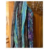Mixed Fashion Scarves Lot Assorted Prints Crinkle Sheer Knit Styles