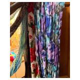 Mixed Fashion Scarves Lot Assorted Prints Crinkle Sheer Knit Styles