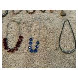 Mixed Costume Jewelry Lot Necklaces Bracelets Earrings Pendants