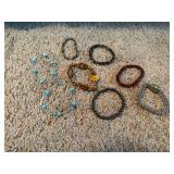 Mixed Costume Jewelry Lot Necklaces Bracelets Earrings Pendants
