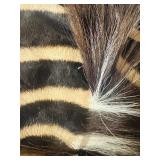 ZEBRA HIDE on felt backing