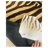 ZEBRA HIDE on felt backing