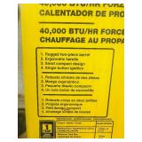 NEW - DEWALT 40,000 BTU / HR  Forced Air PROPANE HEATER - DXH40FA