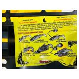 50 pkgs - MIMIC MINNOW TAILS (northland tackle) - green/orange/black stripe