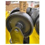 (8) CASTERS - Black - see photos for scale