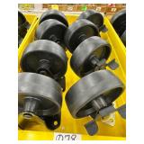 (8) CASTERS - Black - see photos for scale
