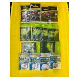 LOT of 14 - FISH HOOKS - New in pkg - 3 kinds